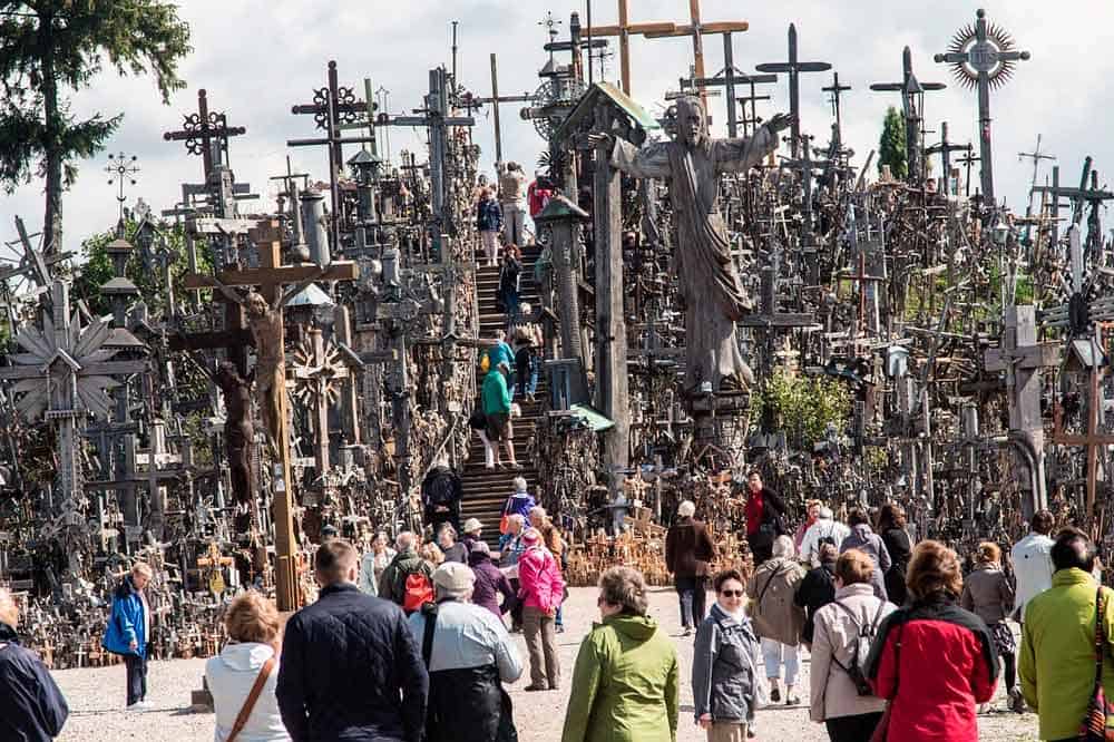 Colina de las Cruces, en la ruta por Lituania