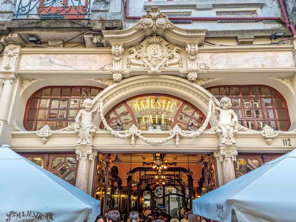 Rua Santa Catarina y el Café Majestic