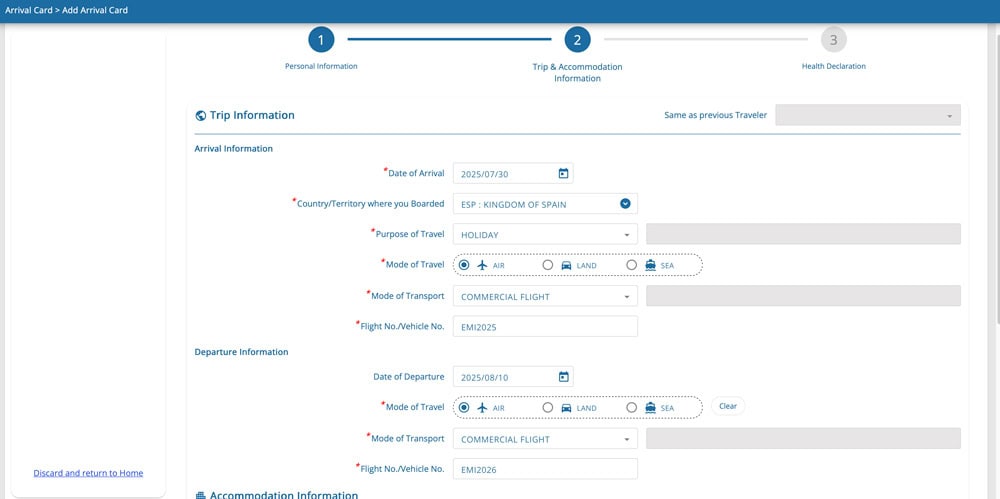 Cómo conseguir la Thai Arrival Card de Tailandia