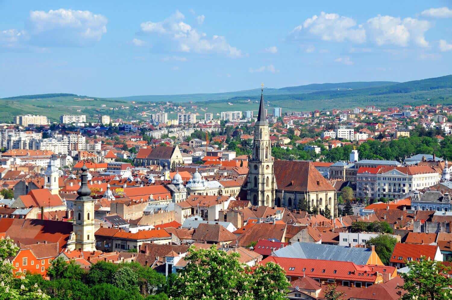 vista aerea de cluj napoca